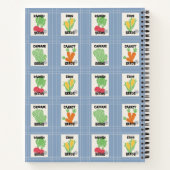 Americana Seed Packet Folk Art Recipe Notizblock (Rückseite)