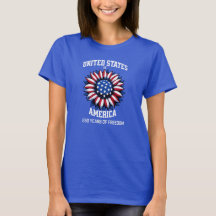 Americana-Sonnenblumen-Shirt