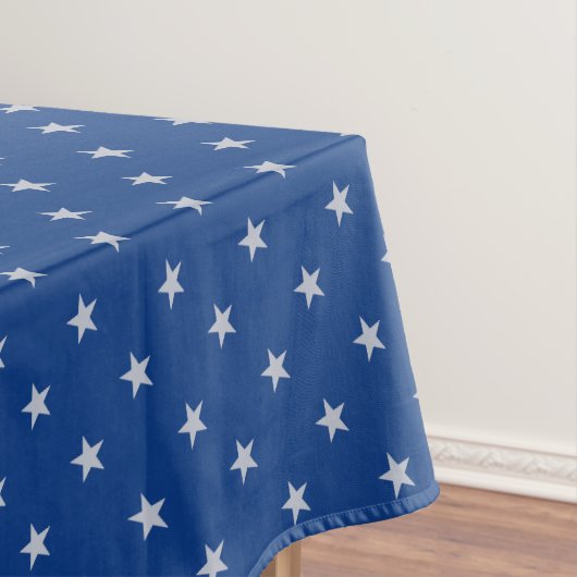 Americana Spangled Stars on Light Navy Blue  Tischdecke (Beispiel)