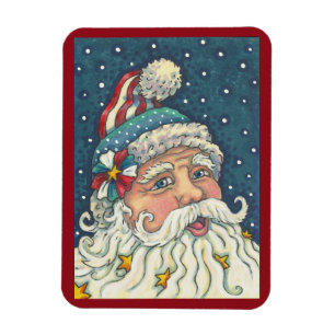 Americana St. Nick CHRISTMAS MAGNET