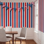 Americana Stars And Stripes Red White Blue Flag Wimpelkette