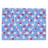 Americana Stars Geschenktasche Große Geschenktüte (Rückseite)