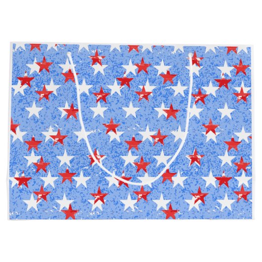 Americana Stars Geschenktasche Große Geschenktüte (Rückseite)