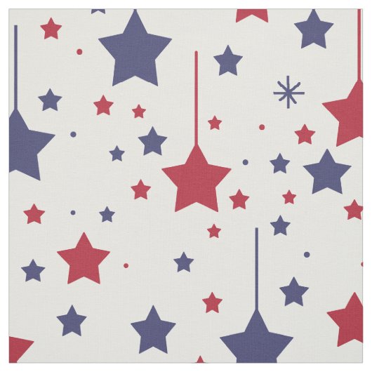 Americana Stars Red Blue Stoff (Muster)