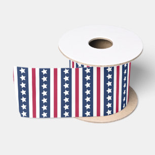 Americana Sterne und Streifen Satinband