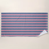 Americana US Flagge Strandtuch (Vorderseite)