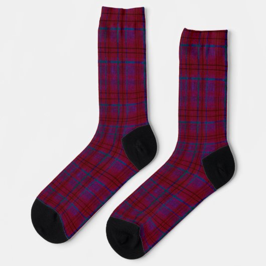 Americana verwittertes Karo Socken (Linkes Detail)
