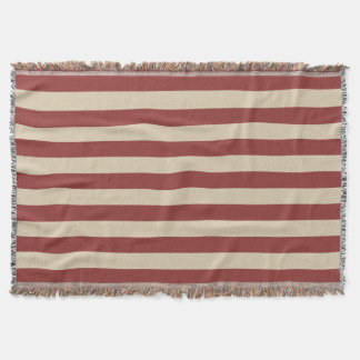 Americana Vintage 13 Flag Streifen Decke