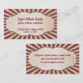 Americana Visitenkarte (Vorne/Hinten)