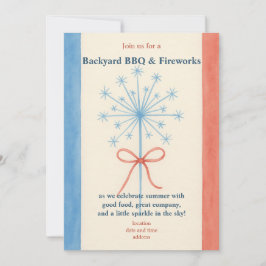 Americana Watercolor GRILLEN Einladung