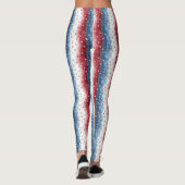 Americana Watercolor Stars & Stripe Leggings (Rückseite)