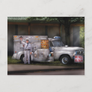 Americana - Wir verkaufen Eiscreme Postkarte