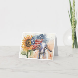 Americana-Ziege von Sherry Karte