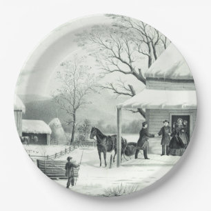 AmericanaCurrier Ives Pappteller