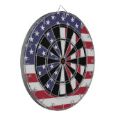 Americanaflaggen-Kunst-multi Ring Dartscheibe (Vorderseite Links)