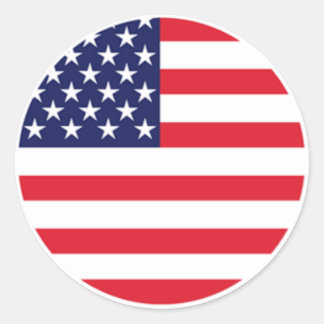 AmericanFlag Stckers von Burton Runder Aufkleber