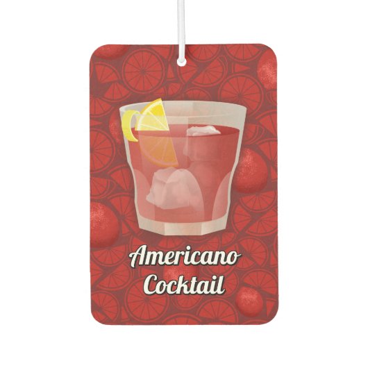 Americano-Cocktail Autolufterfrischer (Vorderseite)
