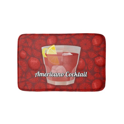 Americano-Cocktail Badematte (Vorderseite)