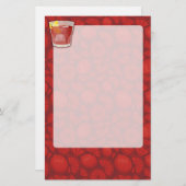 Americano-Cocktail Briefpapier (Vorne/Hinten)