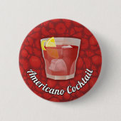 Americano Cocktail Button (Vorderseite)