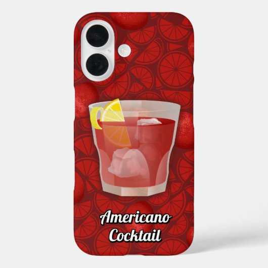 Americano Cocktail Case-Mate iPhone Hülle (Rückseite)
