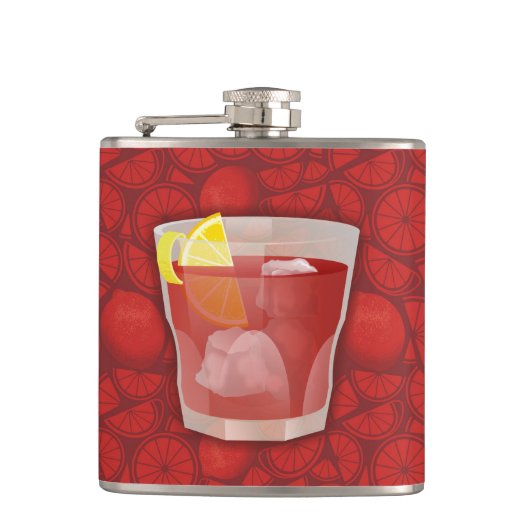 Americano-Cocktail Flachmann (Vorderseite)