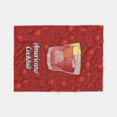 Americano-Cocktail Fleecedecke (Vorderseite (Horizontal))