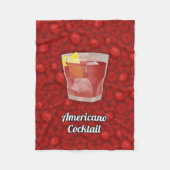 Americano-Cocktail Fleecedecke (Vorderseite)