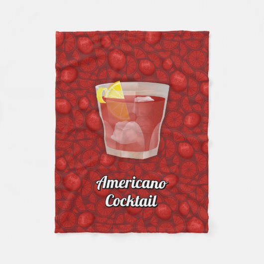 Americano-Cocktail Fleecedecke (Vorderseite)