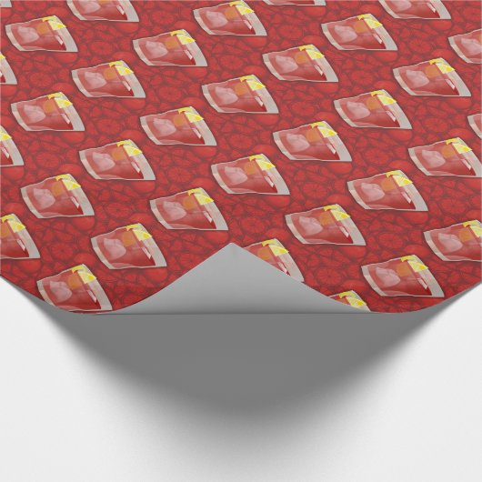 Americano-Cocktail Geschenkpapier (Ecke)
