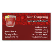 Americano-Cocktail Magnetische Visitenkarte (Vorderseite)