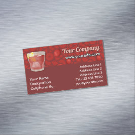 Americano-Cocktail Magnetische Visitenkarte
