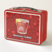 Americano Cocktail Metall Brotdose (Vorderseite)