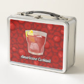 Americano Cocktail Metall Brotdose (Vorderseite)
