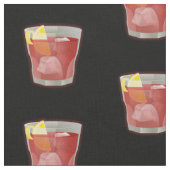 Americano Cocktail Muster Stoff (Nahaufnahme)