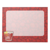 Americano-Cocktail Notizblock (Vorderseite)