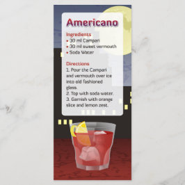 Americano Cocktail Rezept Einladung