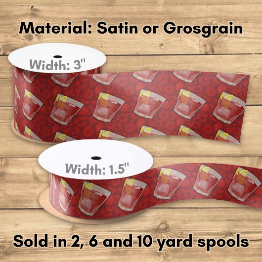 Americano-Cocktail Satinband