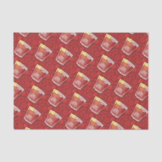 Americano-Cocktail Seidenpapier (Vorderseite)
