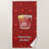 Americano Cocktail Strandtuch (Vorderseite)