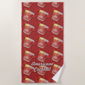 Americano Cocktail Strandtuch (Vorderseite)
