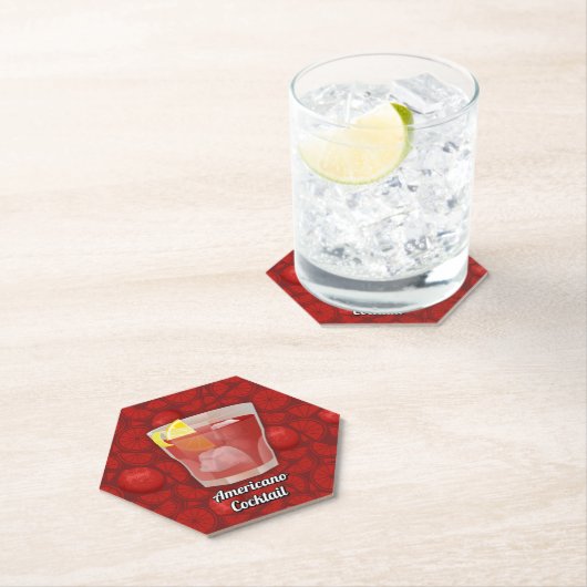 Americano Cocktail Untersetzer (Vor Ort)