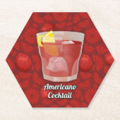Americano Cocktail Untersetzer (Vorderseite)