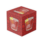 Americano-Cocktail Würfel (Rückseite Schrägansicht)