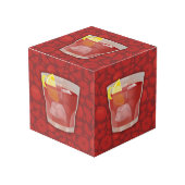 Americano-Cocktail Würfel (Vorderseite Schrägansicht)