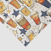 Americano Coffee No. 3 ephemera Collage Muster Seidenpapier (Ausschnitt)