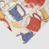 Americano Coffee No. 4 ephemera Collage Muster Seidenpapier (Ausschnitt)