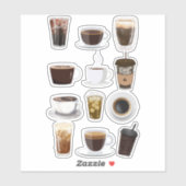 Americano Collage Aufkleber (Blatt)