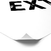 Americano! Extra Strong – Muscled-Up Coffee Poster (Ecke)