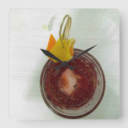 Americano Quadratische Wanduhr (Vorderseite)